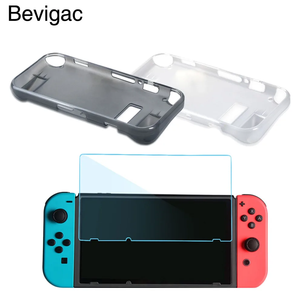 

Bevigac Soft Silicone Shockproof Protective Skin Wrap Housing Case Cover with Thin Screen Protector Film for Nintendo Switch
