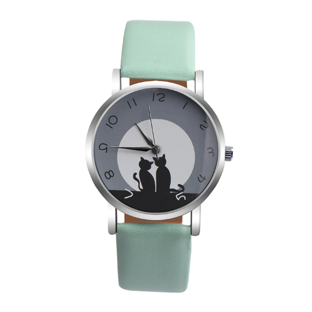 Luxury brand Fashion montre font b couple b font font b watch b font cat wrist