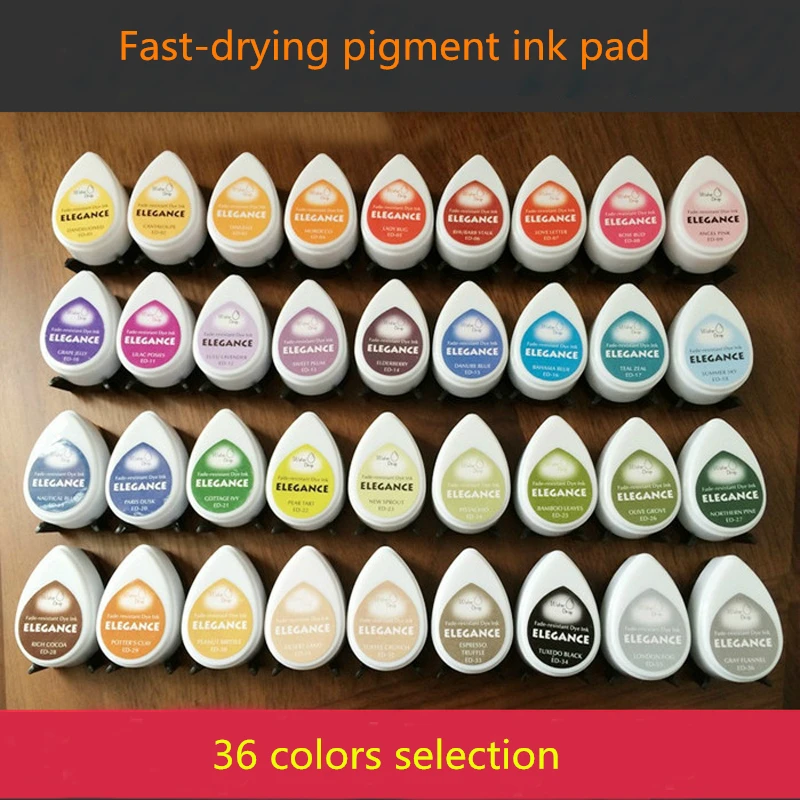 (10 pcs/lot) Fast drying eyes pigment ink pad drop shape for decorating