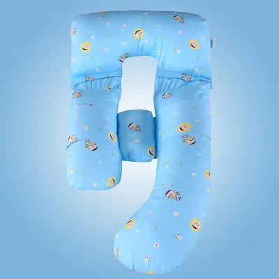 G-Shape Maternity Pillow For Side Sleeping Waist Abdominal Big Pillow For Pregnant Women Cartoon Lovely Cotton Pillow Almofada - Цвет: datouerzi