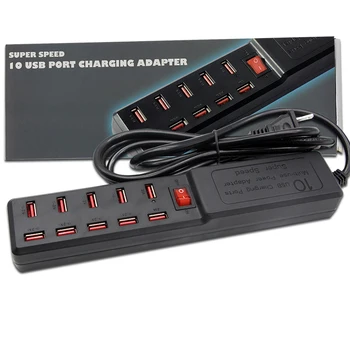 

High-quality EU/US/UK/AU standards 10-port USB fast charger office home row plug Multi-function Socket 1.5M Extension Wire
