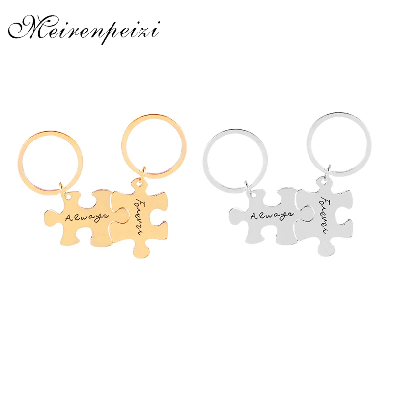 

always forever Keychains sets splice Key Ring set soul mate sister set Car Key Holder Key Chain For best friend big sis lover