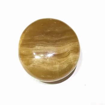 

Hot Sell Yellow Raw Topaz Natural Stone Palm For Decoration