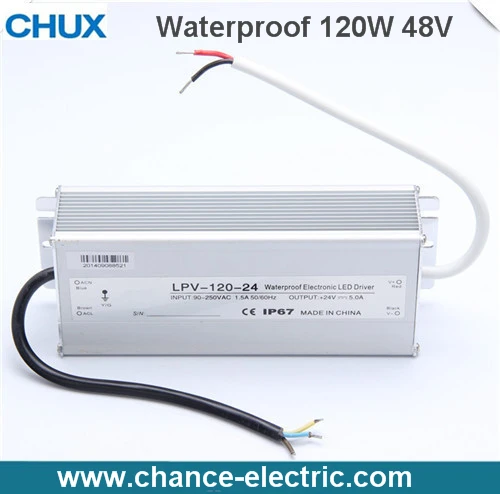 

LED Water-Proof Type driver switching mode Power Supply SMPS 120w 48V (LPV-120W-48V)