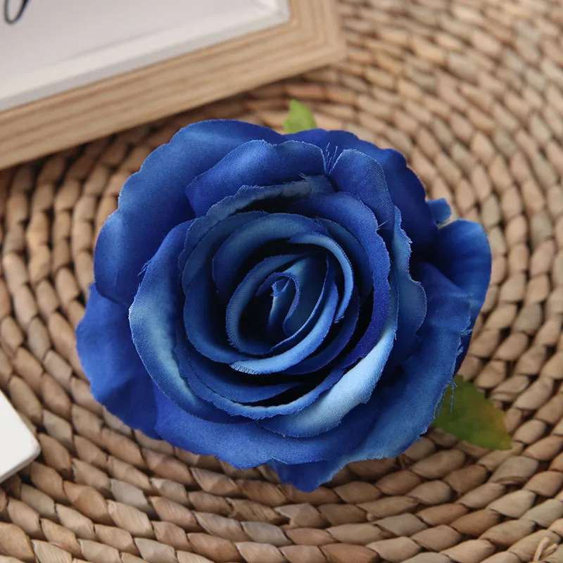 6 шт. 10 см Искусственный фланелевый цветок розы 9 цветов Высококачественный искусственный цветок свадебное украшение для дома ручной работы