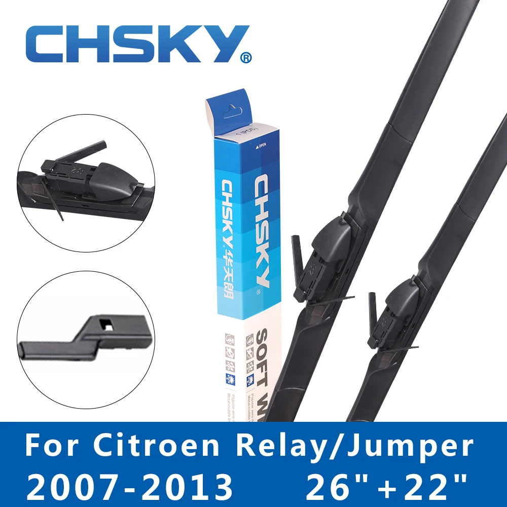CHSKY Car Windshield Wiper Blade for Citroen Relay/Jumper 2007 2008