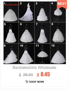 Белые 6 нижние юбки с фижмами для кринолин для свадебного платья Нижняя юбка свадебные по дешевой цене аксессуары для бального платья бриала