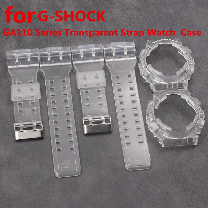 Аксессуары для часов прозрачный чехол из смолы для Casio GA110 серии GA-110 100 120 GD120 GA-100C мужской и женский ремень для часов