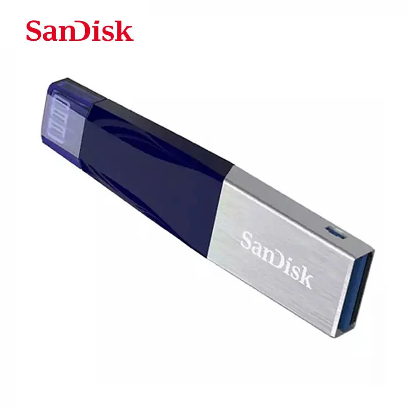 SanDisk OTG флеш-накопитель USB 3,0 для iPhone X/8/7/6/6splus, 64 ГБ, 128 ГБ, 256 ГБ, флеш-накопитель Lightning, u-диск для iOS13, карта памяти