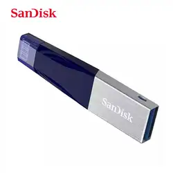 SanDisk OTG USB 3.0 Flash Drive для iphone 8/7/6/6splus 32 ГБ 64 ГБ 128 ГБ Lightning/накопитель и диск для МФО iOS11 memory stick