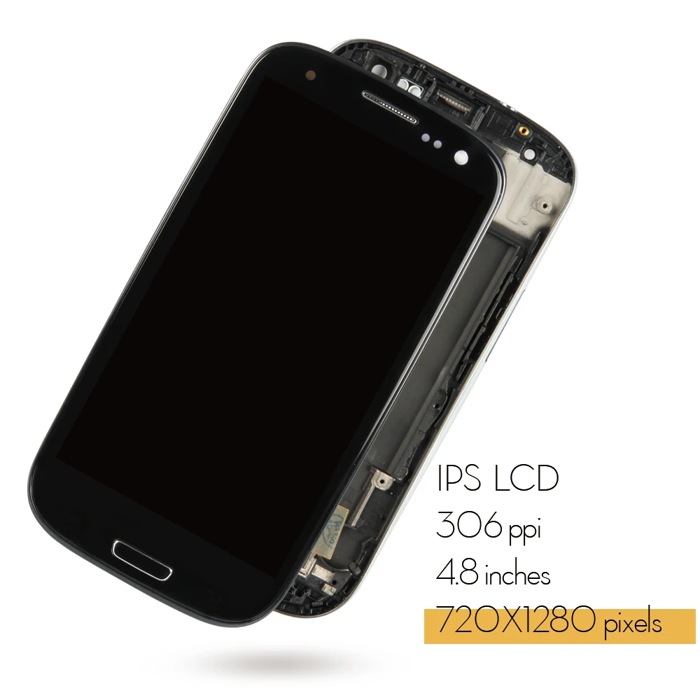 Для samsung Galaxy SIII S3 Neo i9301 i9300i i9308i i9301i ЖК-дисплей сенсорный дигитайзер стеклянная рамка сборка Замена