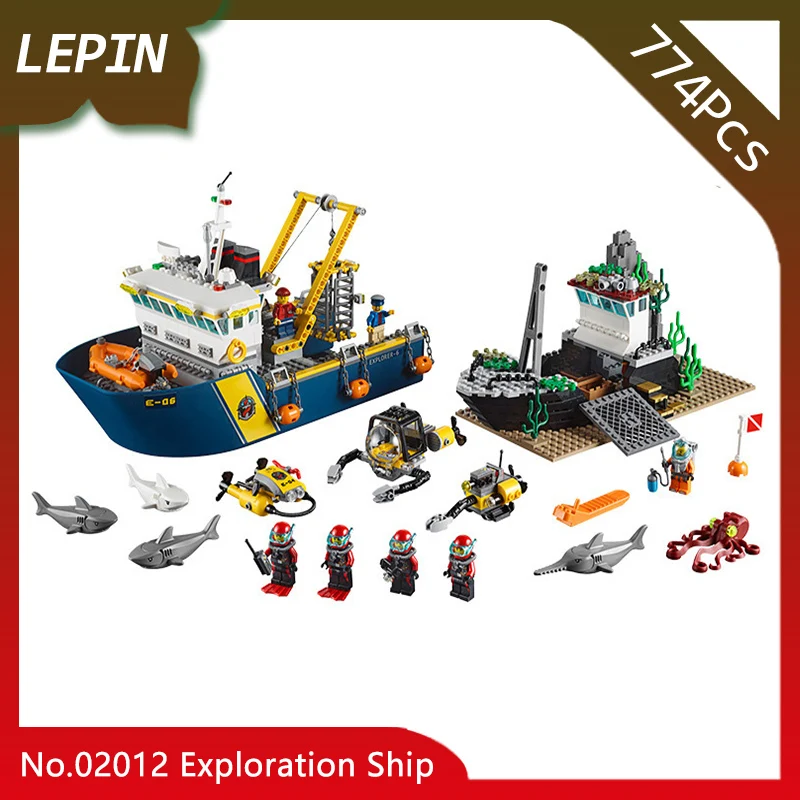 

774Pcs City Series Deep Sea Exploration Exploration ship Model Building Blocks Children Toys Compatible With Legoings 60095