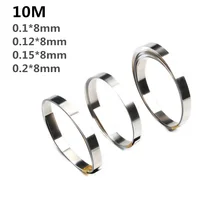 10 м 8 мм x 0,1/0,12/0,15 Чистый Никель полоса лента для Li 18650 батареи точечной сварки совместима для точечной сварки машины