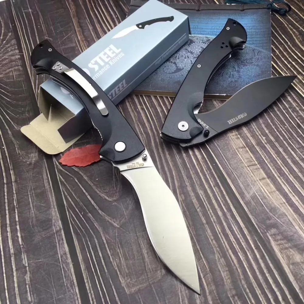 Mengoing Cold Steel Camping Survival Knife Tactical 5Cr13Mov Steel G10 Handle Outdoor Self-Defense Folding Blade Knives
