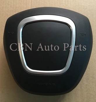 

High quality Free shipping Driver Steering Wheel Cover For A3 Q5 4-Spoke Plastic Cover With Emblem
