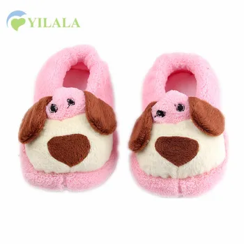 

Lovely Dog Newborn Baby First Walkers Soft Bottom Anti Slip Infant Boy Girl Shoes Thicken Warm Toddler Sneaker Shoes Autumn New