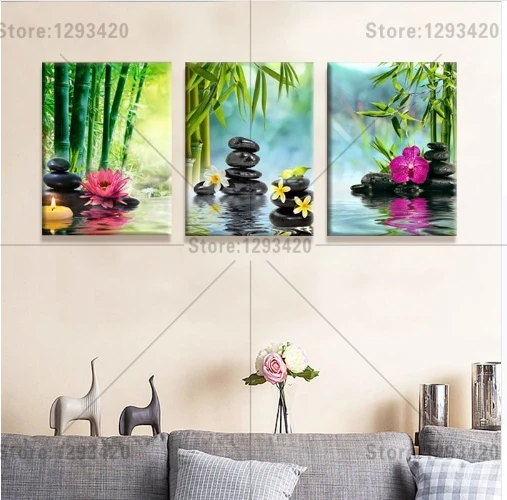 

5D diamond embroidery square diamond sets full decorative diy diamond painting Orchid stone bamboo 3pcs diamond cross stitch