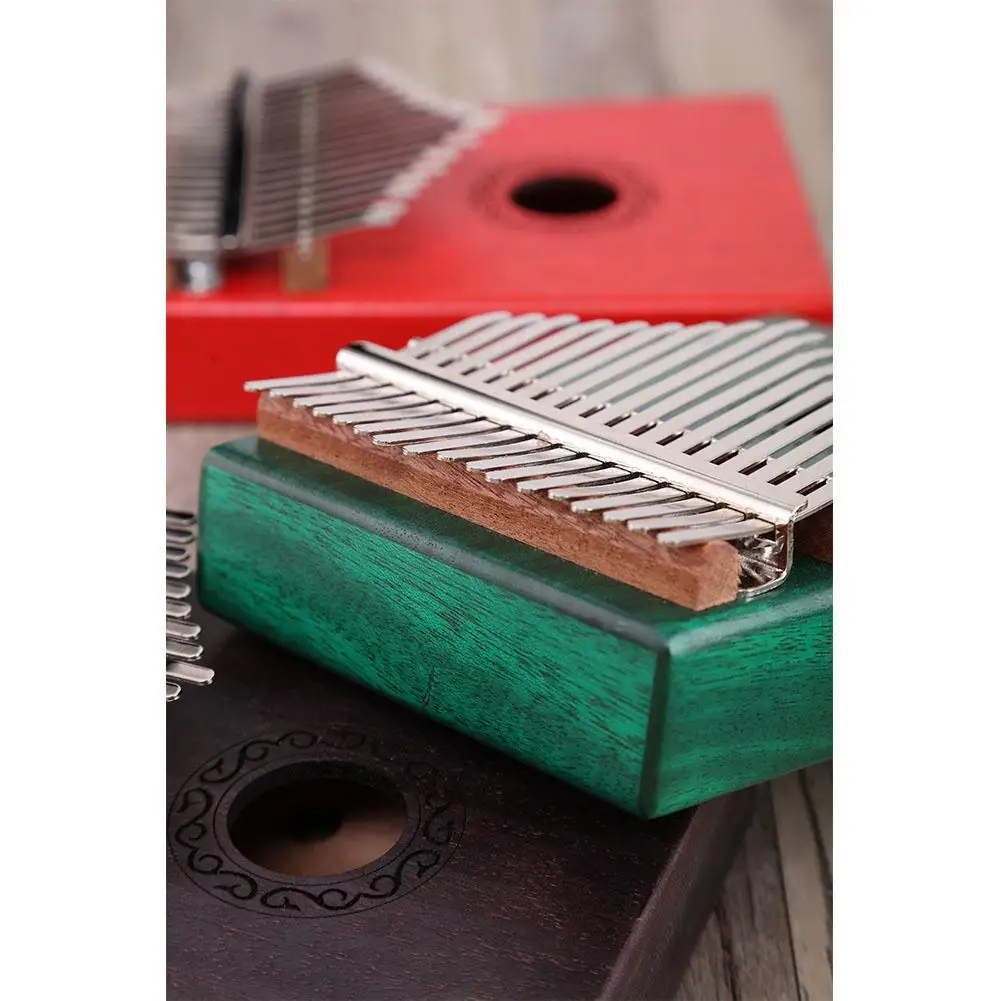  17 Keys African Kalimba Thumb Piano Kids Adults Body Music Finger Percussion Keyboard mahogany Wood