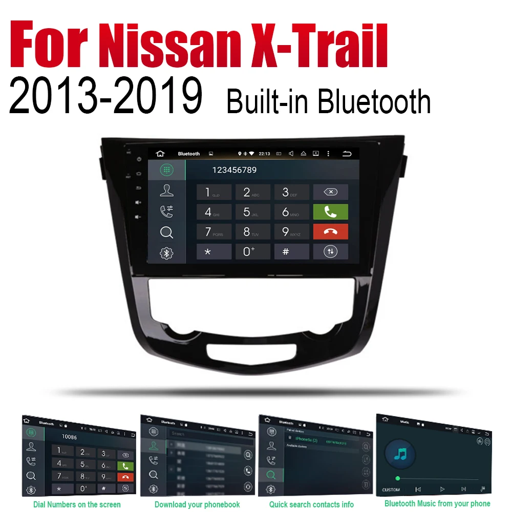Excellent ZaiXi Android Car GPS Navi for Nissan X-Trail Qashqai Dualis Rouge 2013~2019 player Navigation WiFi Bluetooth Mulitmedia 4