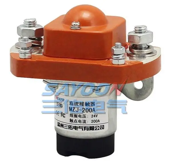 

SAYOON 200A DC contactor MZJ-200A, DC 72V contactor, used for electric vehicles, engineering machin