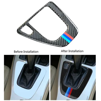 

Left Hand Drive Carbon Fiber Gear Shift Control Panel Sticker Mix-Color Trim for BMW E90 E92 E93 3 Series 325i 328i 335i 323i