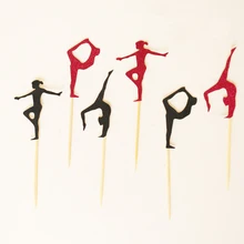 Гимнастика украшения для капкейков. Гимнастка. Изготовленный На Заказ Цвета. Выпускной вечерние. Украшения для девочек на день рождения