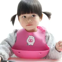 Силиконовые Слюнявчики, водонепроницаемые нагрудники для младенцев, милые детские нагрудники, непромокаемые детские нагрудники