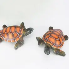 1 шт. искусственная черепаха аквариум смола орнамент моделирование морская черепаха аквариум украшение подводный пейзаж