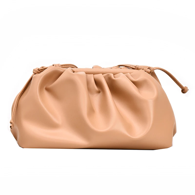 [BXX] Женская сумка через плечо на одно плечо, универсальная сумка с клапаном, модная сумка из искусственной кожи, Женская плиссированная посылка, клатч HG098