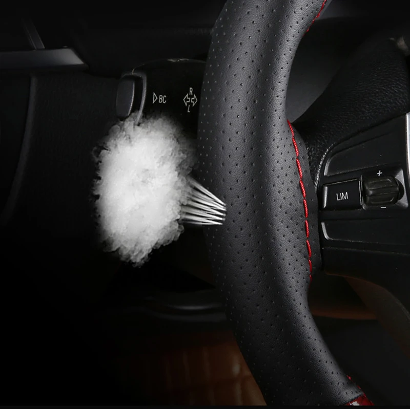 DIY Универсальный чехол рулевого колеса автомобиля 4 цвета Нескользящая коса из