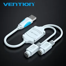 Vention USB to PS2 Converter Cable USB Male to PS/2 Female Adapter USB Extension Cable For Keyboard Mouse Scanner PS2 USB Cable