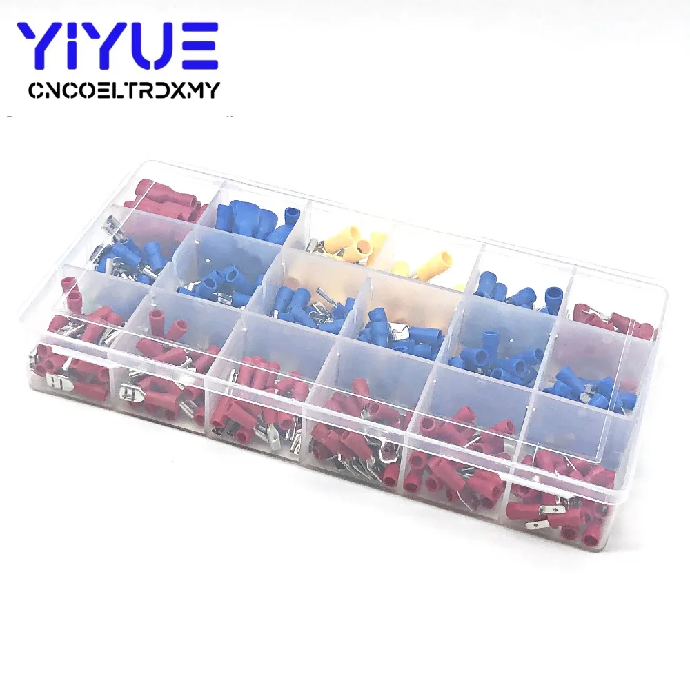 330pcs Assorted Full Insulated Fork U-type Set Terminals  (2)