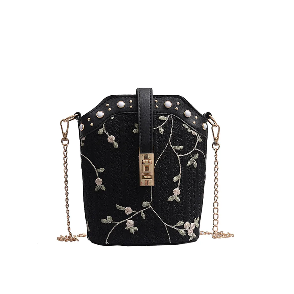 

Maison Fabre Flower Chain Shoulder Bags Flowers Women bags New handbags High quality PU Leather Sweet Girls Square Messenger Bag