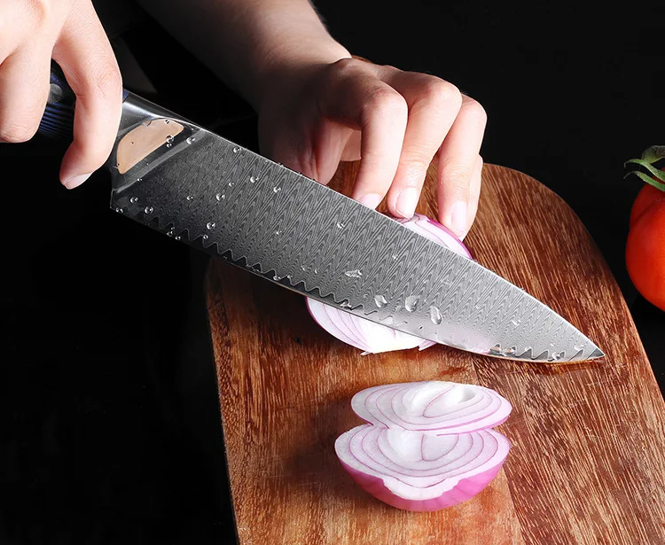 Высококачественный 8 дюймов дамасский нож шеф-повара из нержавеющей стали японский VG10 кухонный нож резной нож