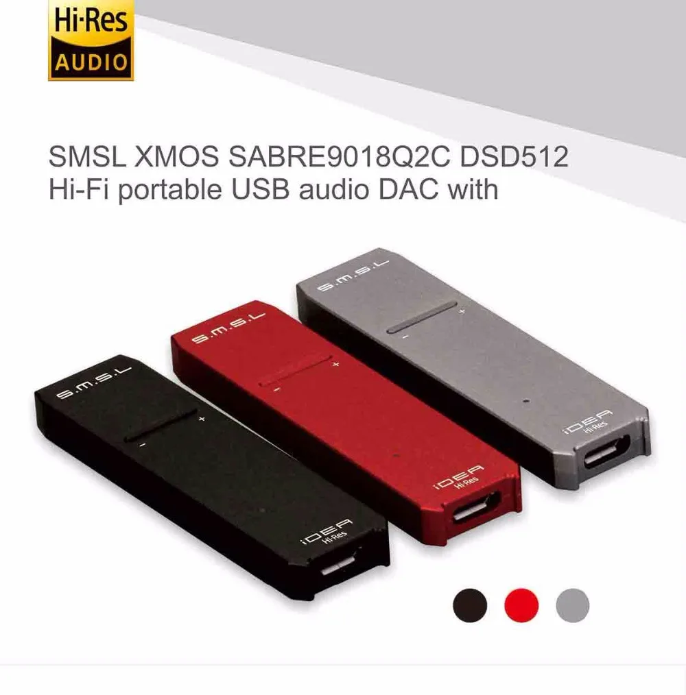 SMSL iDEA Mini Hi-Fi аудио портативный USB DAC SABRE9018Q2C Портативный USB DSD512 32 бит/768 кГц ЦАП и аудио усилитель для наушников