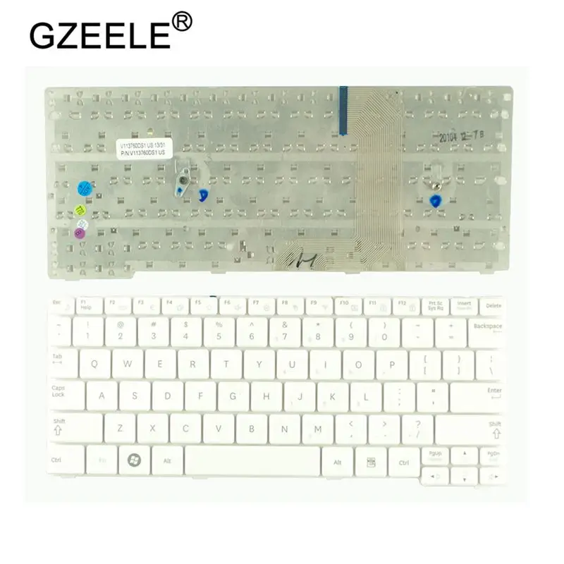 GZEELE новая английская(США) Клавиатура белый для samsung X128 NF210 X220 NP-X128 NP-NF210 X130 NP-NF310 NF310 NF110 NP-NF110 клавиатура