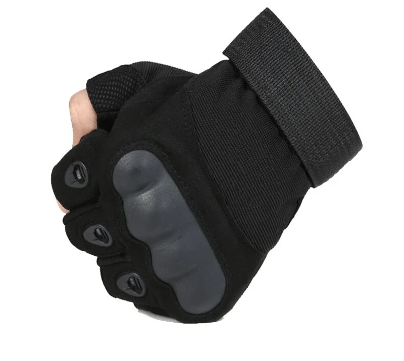 Tactical Gloves Armed Military Airsoft Shooting Bicycle Combat Fingerless Paintball Carbon Knuckle Half Finger Gloves