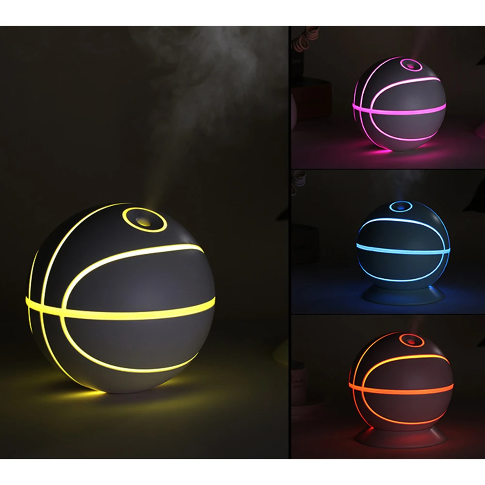 Creative Basketball Humidifier USB Rechargable Handheld Water Meter Charging Mini Steamed With LED Light Dropshipping | Бытовая техника