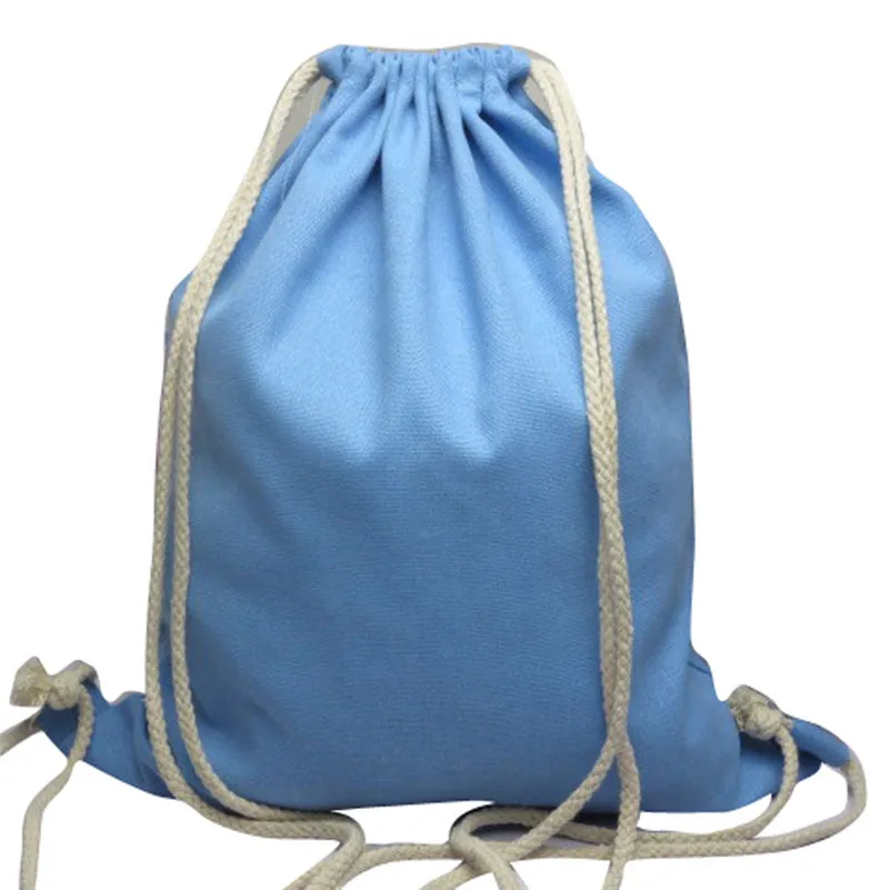 2017 New Casual Drawstring Bag Solid nylon School bags For Girls and
