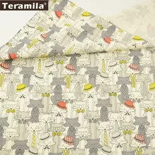 Teramila, ткань, принт с героями мультфильмов, мистер Лис, стиль, хлопок, домашний текстиль, лоскутное шитье, ремесла, ткань для скрапбукинга