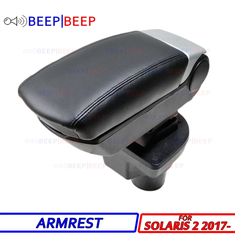 

Car Armrest For Hyundai Solaris 2 2017- Accent MC centre console storage box arm rest rotatable car styling interior decoration