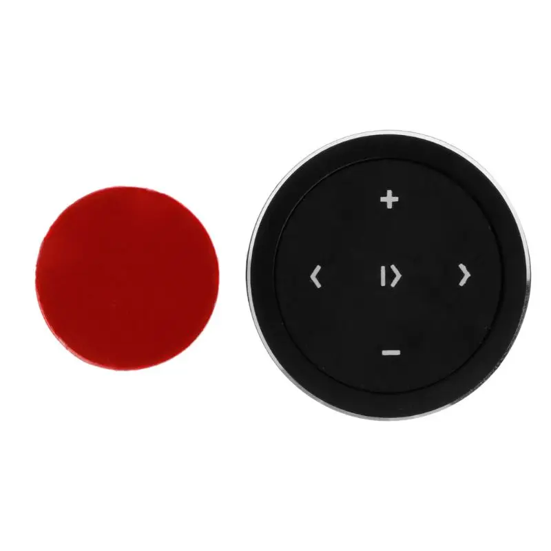 Беспроводной пульт дистанционного управления Bluetooth 3,0 медиа-кнопка для автомобиля мотоцикла рулевое колесо крепление для воспроизведения музыки комплект для управления iOS Android - Цвет: Черный