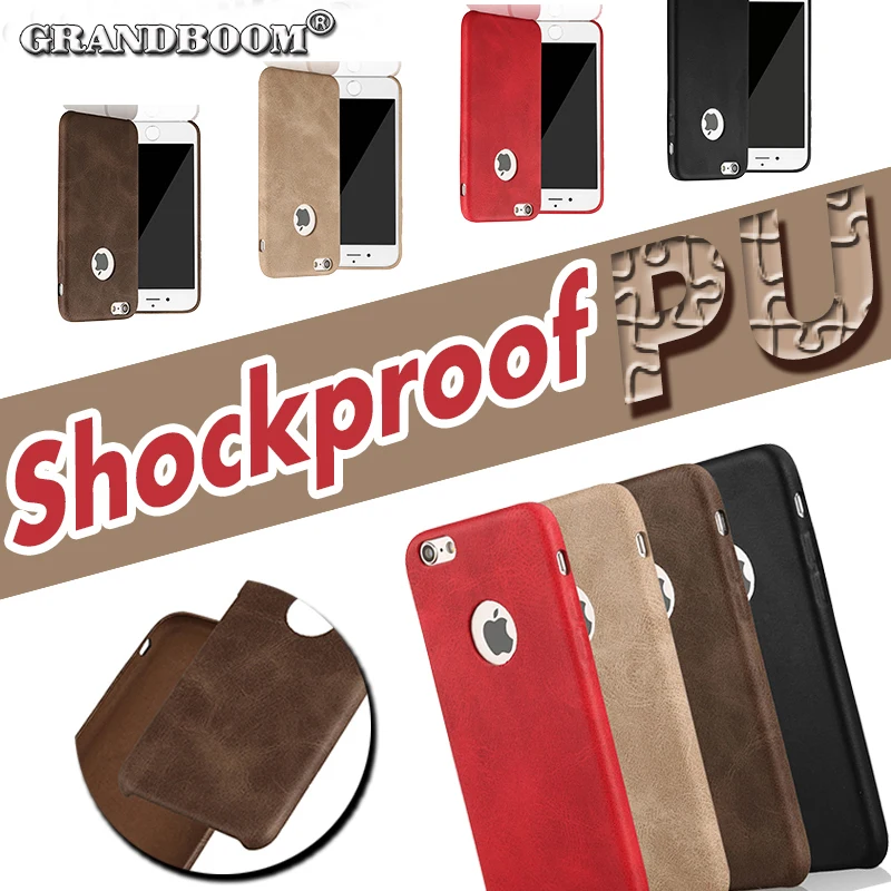 imágenes para GRANDBOOM Lujo Delgado Ultra Fino de La Vendimia Retro Cuero de la Pistolera de LA PU a prueba de golpes Cubierta Del Caso Para Apple iPhone 7 Plus 6 6 S 10 unids imágenes para GRANDBOOM Lujo Delgado Ultra Fino de La Vendimia Retro Cuero de la Pistolera de LA PU a prueba de golpes Cubierta Del Caso Para Apple iPhone 7 Plus 6 6 S 10 unids