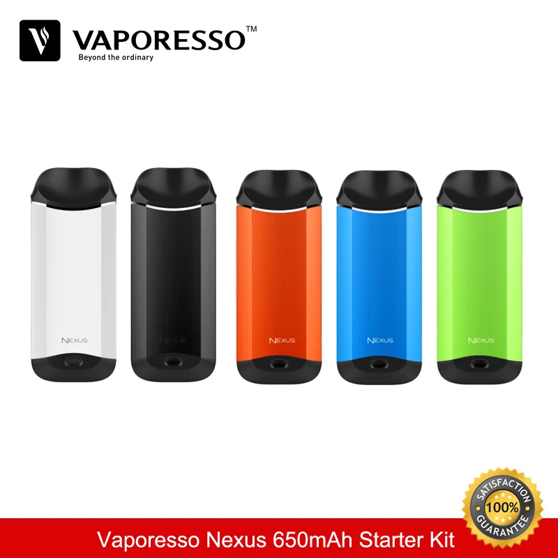 

Original Cigarette Electronique Vaporesso Nexus 650mAh Starter Kit Vape 2ML Capacity All-in-One Kit Vaporizer VS Justfog Minifit