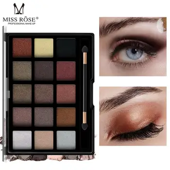 

Professional 15 Color Makeup Eyeshadow Palette Matte Shimmer Glitter Eyeshadow Pallete Cosmetic Face Eye Pigment Makeup Palette
