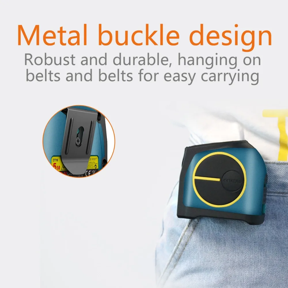 DTAPE DT10 laser distance meter range finder 40M laser tape measure digital retractable 5m laser rangefinder Ruler Survey tool