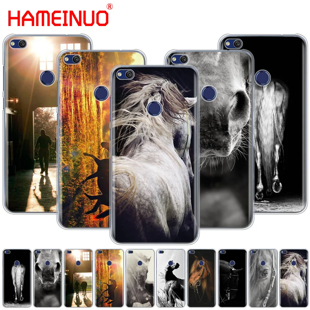HAMEINUO чехол для телефона с изображением заката и лошади huawei Ascend P7 P8 P9 P10 P20 lite plus pro G9