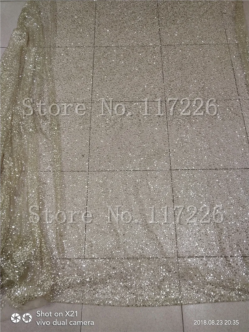 Горячая Распродажа, JRB-62314, золотое, приклеенное, блестящее, тюль, Золотая сетка, ткань, блестящая, приклеенная, блестящая, кружевная ткань для праздничного платья