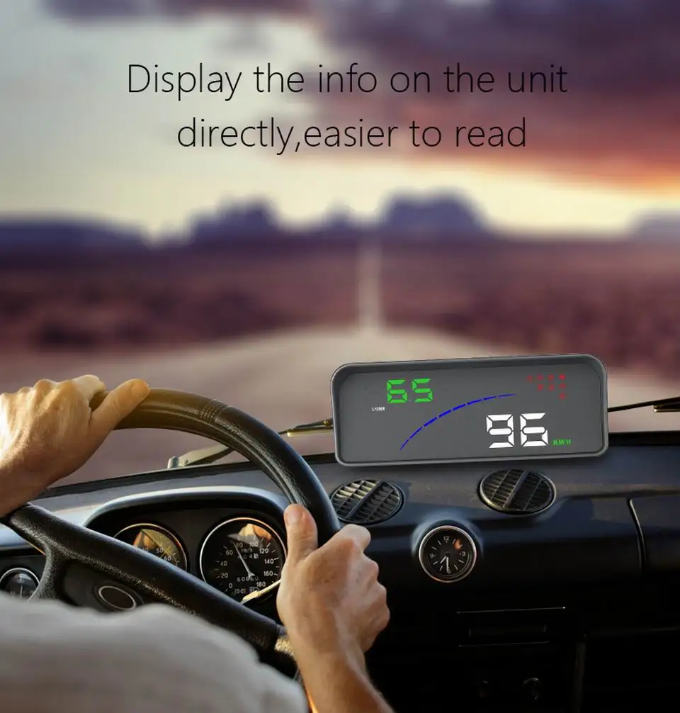 Дисплей на голову P9 OBD2 универсальный дисплей HUD автомобильный Умный Цифровой скоростной проектор на лобовое стекло км/ч распродажа