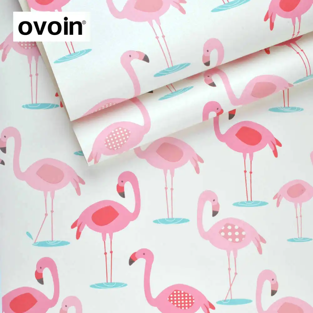 Pink And White Flamingo Bird Wallpapers Roll Romantic Baby